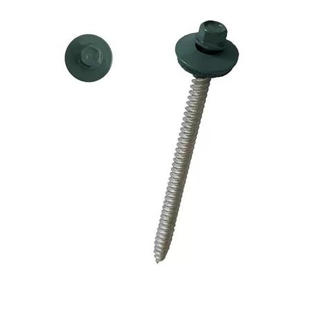 ONDULINE NORTH AMERICA Onduline North America 100172 3 in. Ondura Hex Head Screws; Green - Pack of 55 100172